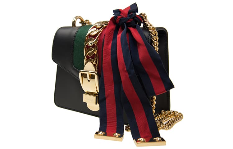 Сумка через плечо Gucci Sylvie Mini Black - изображение 2