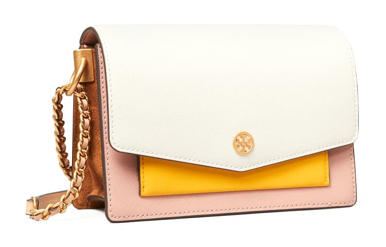 Сумка через плечо Tory Burch Robinson Mini White Pink - изображение 2