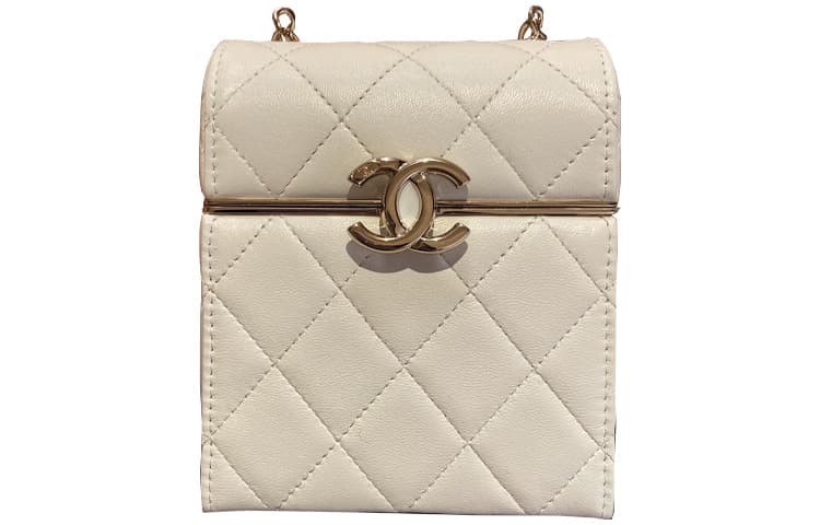 Сумка через плечо Chanel Chain Flap Small Crossbody Bag White - изображение 2
