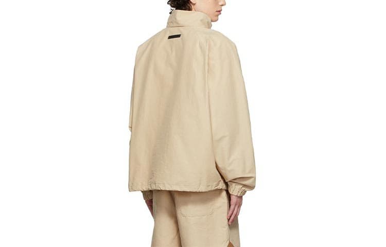 Куртка Fear of God Essentials FW21 Half-zip Track Jacket BeigeLinen Logo - изображение 4