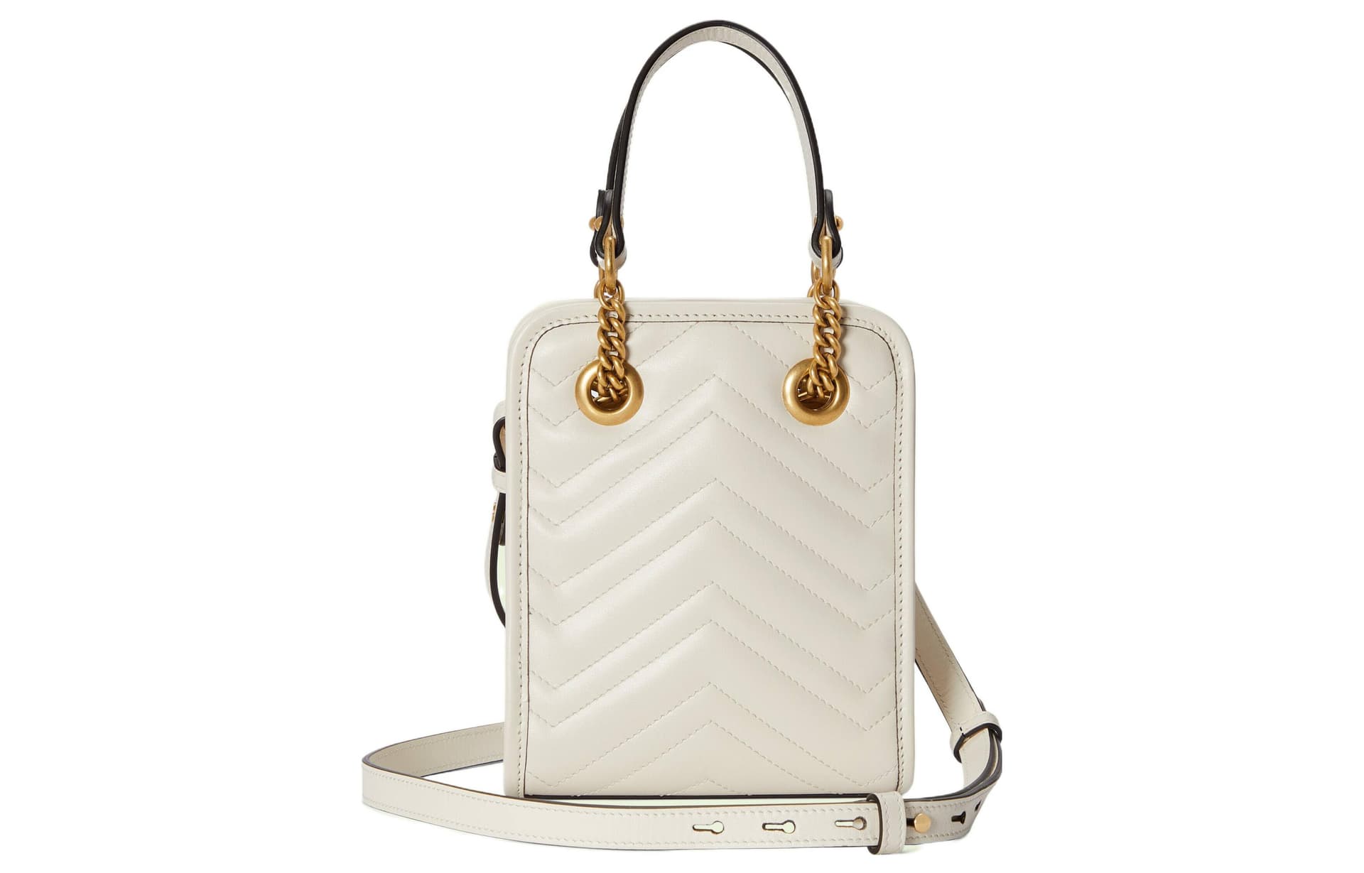 Сумка Gucci Marmont Mini Tote Bag White - изображение 3