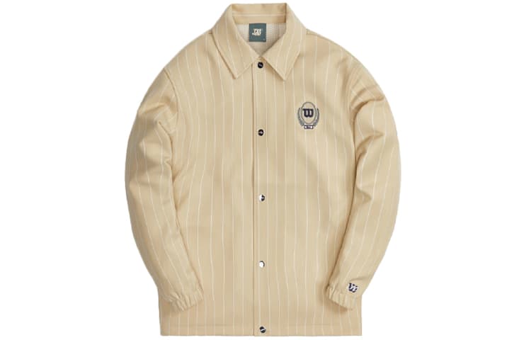 Куртка KITH x Wilson Pinstripe Double Knit Coaches Logo - изображение 2