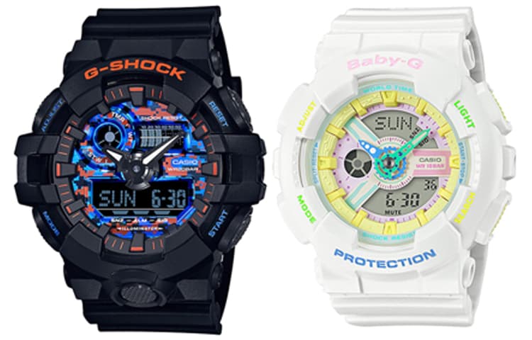 Часы Casio G-Shock GA-700CT-1APR & Baby-G BA-110TM-7A - изображение 1