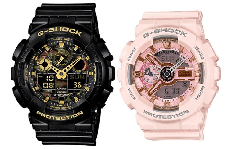Часы CASIO G-SHOCK GA-100CF-1A9+GMA-S110MP-4A1 - изображение 1