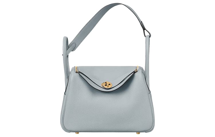 Сумка HERMES Lindy 26 Clemence 08 Bleu Pale - изображение 2