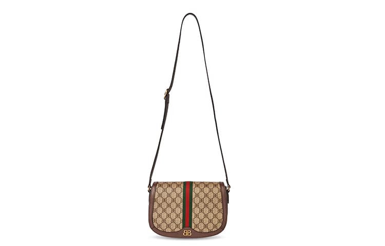 Сумка Balenciaga x Gucci Saddle Bag Brown - изображение 4