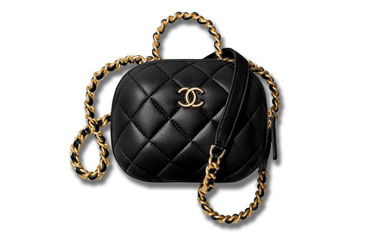 Сумка через плечо CHANEL Classic Flap Bag Small Black Lambskin Gold Chain - изображение 1