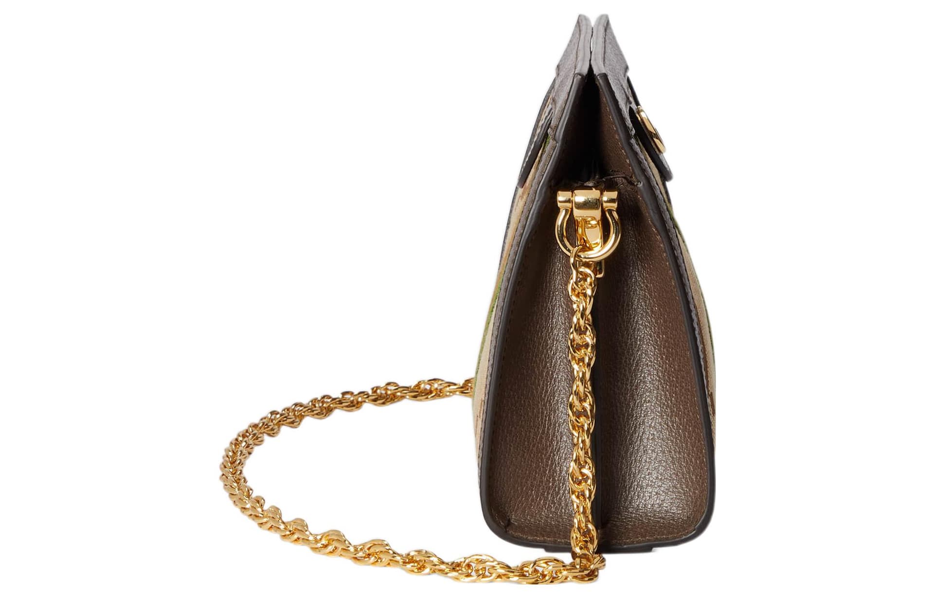 Сумка через плечо Gucci Ophidia Beige Brown - изображение 3