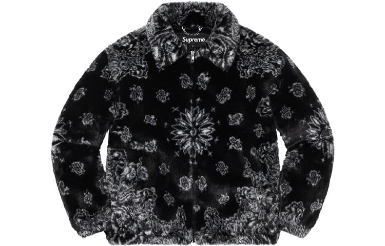Куртка Supreme Bandana Faux Fur Bomber Jacket - изображение 2