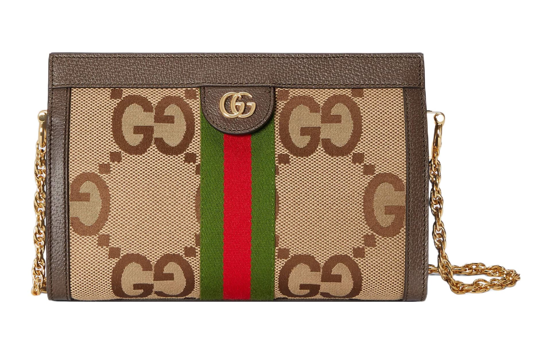 Сумка через плечо Gucci Ophidia Beige Brown - изображение 1