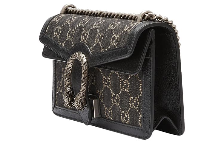 Мини-сумка Gucci Dionysus Denim Small Shoulder Bag Black - изображение 2