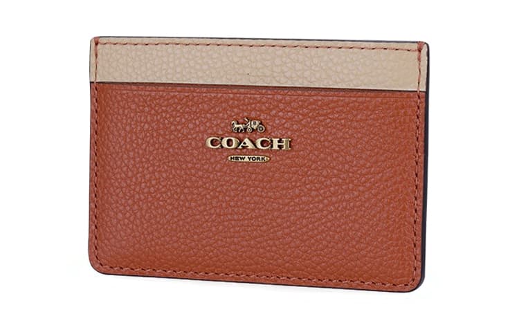 Картхолдер COACH Card Case Orange White - изображение 3