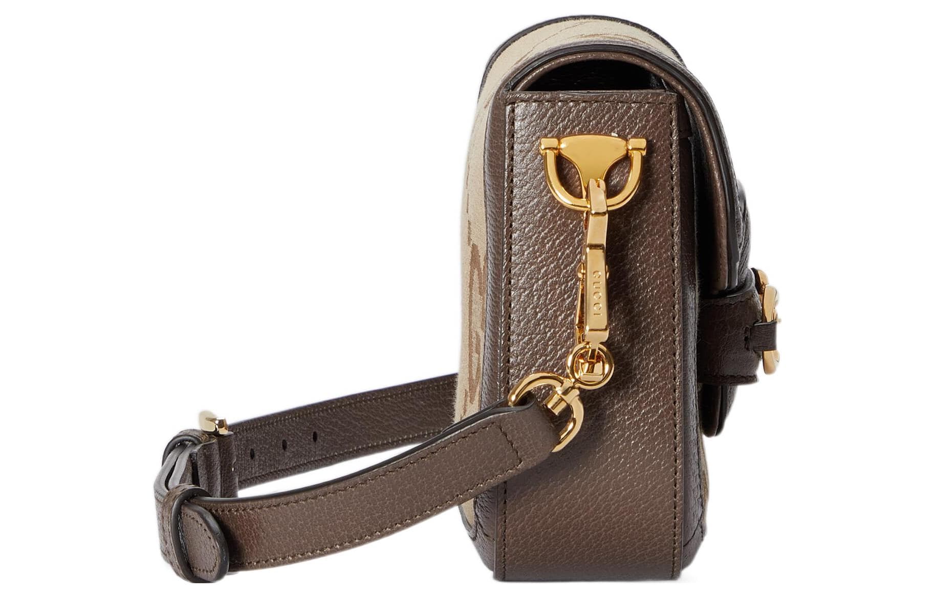 Сумка через плечо Gucci Horsebit 1955 Mini - изображение 5