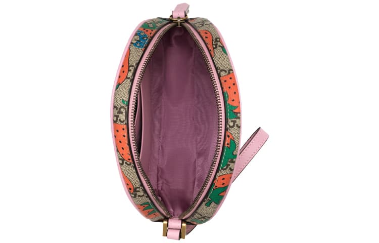 Сумка Gucci Strawberry Print Canvas Coin Purse - изображение 4
