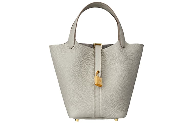 Сумка HERMES Picotin Lock 18 Clemence 8L Beton - изображение 1
