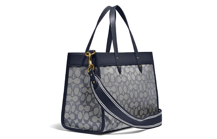Сумка COACH Field 30 Navy Floral - изображение 2
