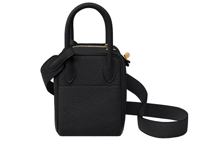 Сумка через плечо HERMES Lindy Mini 19 Taurillon Clemence Noir - изображение 4