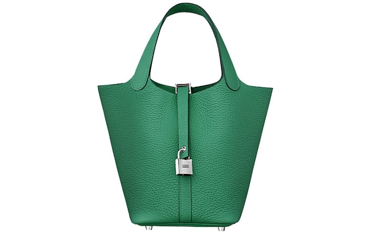 Сумка HERMES Picotin Lock 18 Clemence U4 Vert Vertigo - изображение 1