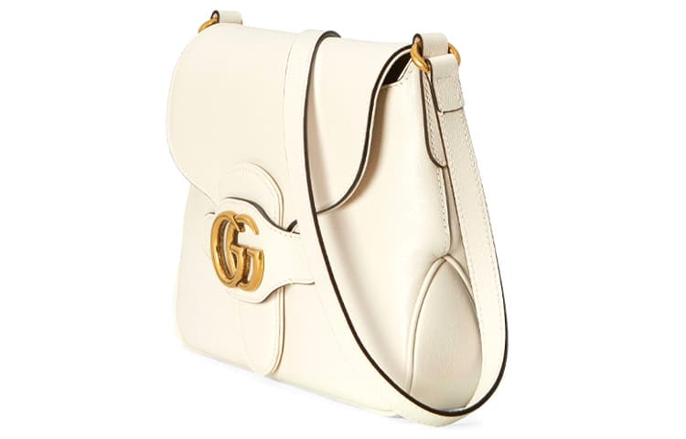 Сумка через плечо Gucci Leather Messenger Bag White - изображение 2