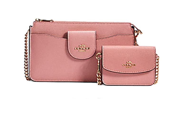 Сумка через плечо Coach Poppy Double Bag Pink - изображение 2