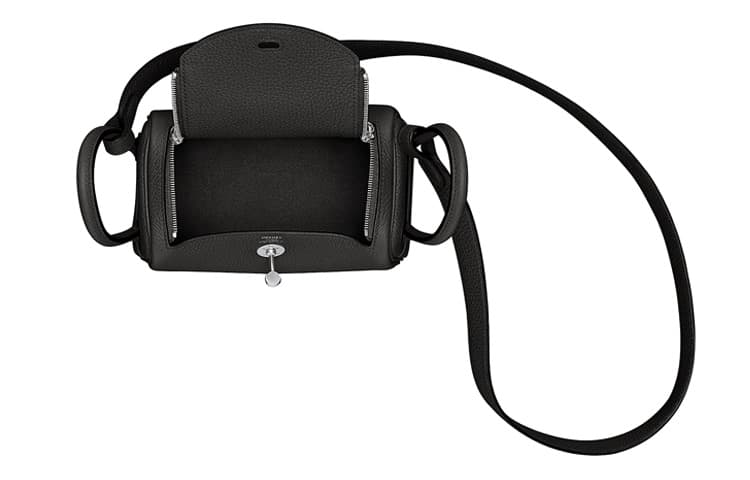 Сумка через плечо HERMES Lindy 19 Taurillon Clemence Noir - изображение 4