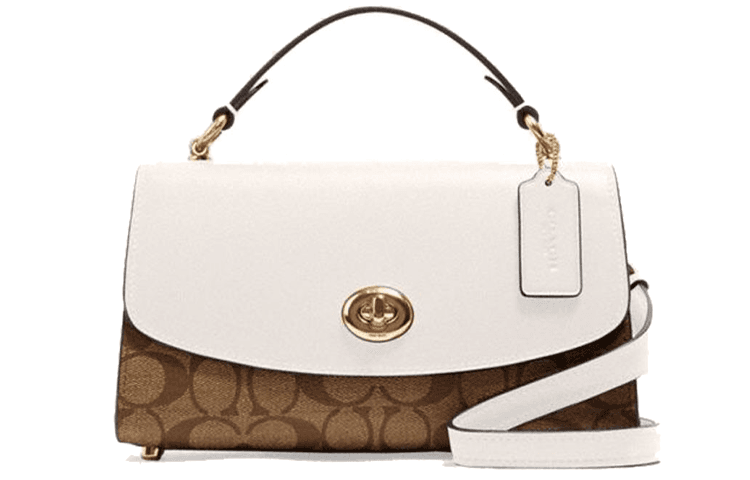 Сумка Coach Tilly 23 Small Satchel White Brown - изображение 1