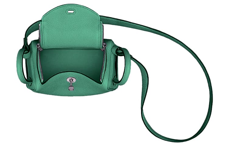 Сумка HERMES Lindy Mini 19 Taurillon Clemence 6W Menthe - изображение 3