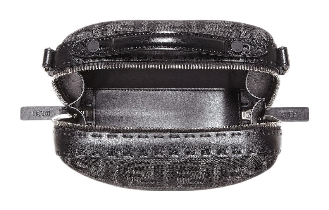 Сумка Fendi Logo Canvas Mini Shoulder Bag Gray - изображение 4