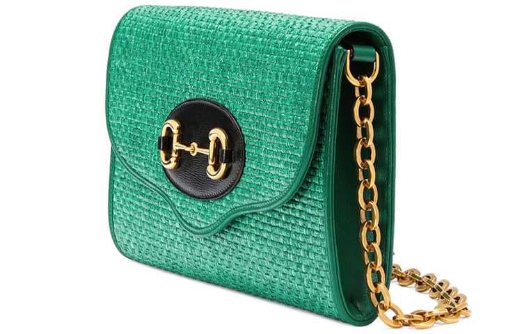 Мини-сумка Gucci Horsebit 1955 Green - изображение 2