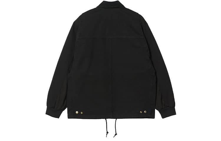 Куртка Carhartt WIP Logo Shirt Jacket Black - изображение 2