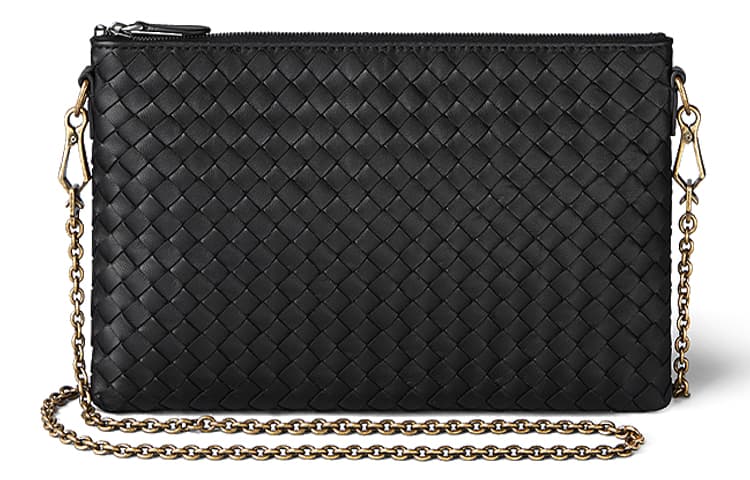 Сумка через плечо Bottega Veneta BV Woven Chain Bag Black - изображение 1