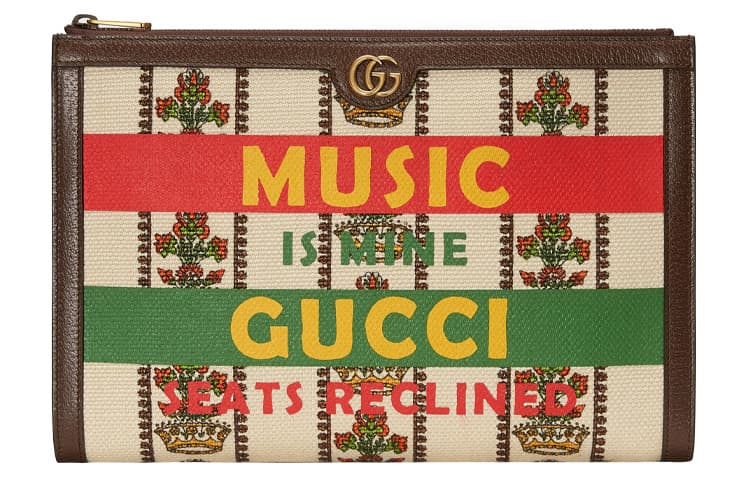 Сумка Gucci 100th Anniversary Logo Clutch Ivory/Brown - изображение 1