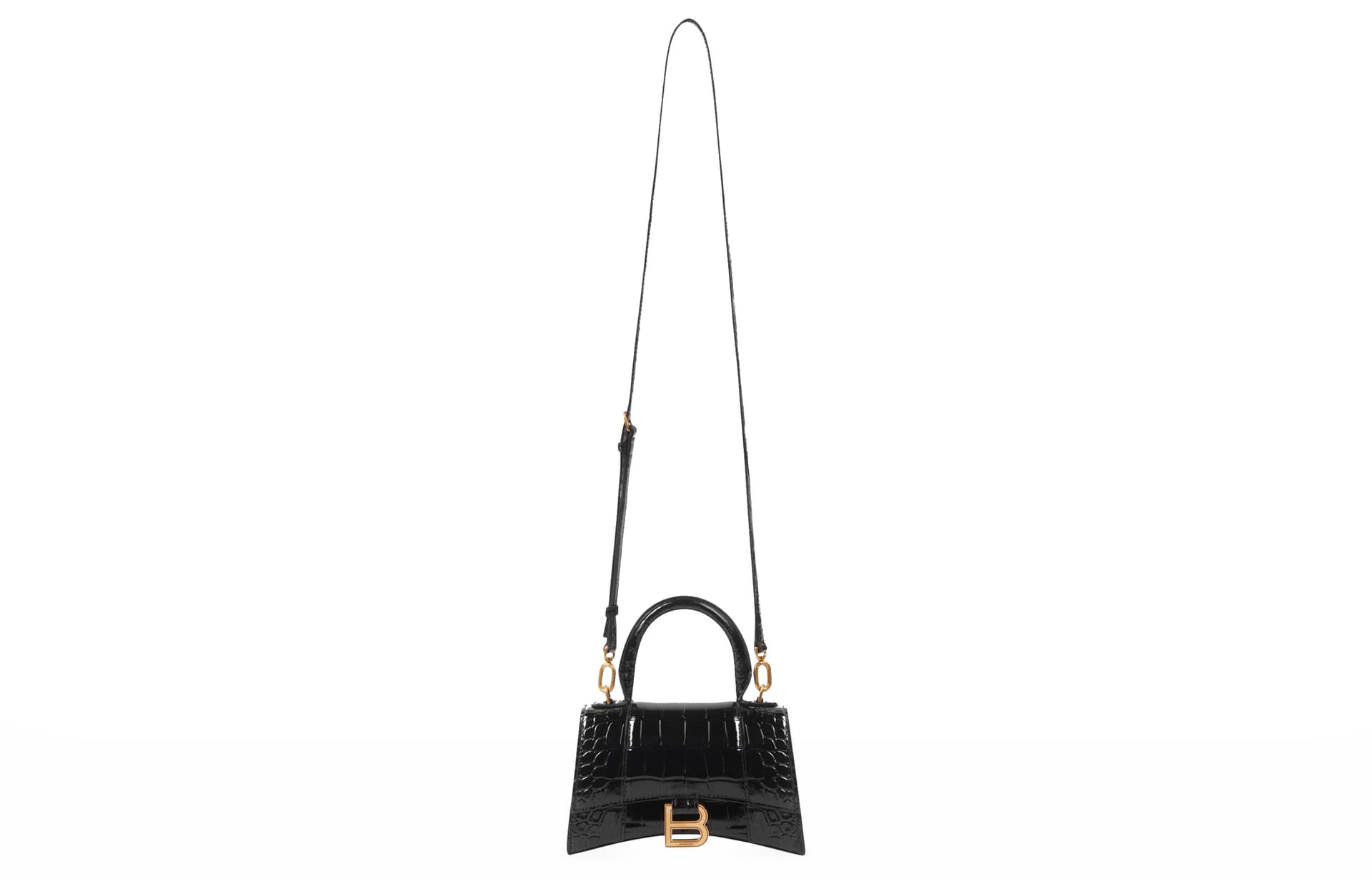 Сумка Balenciaga Hourglass Mini Black - изображение 3
