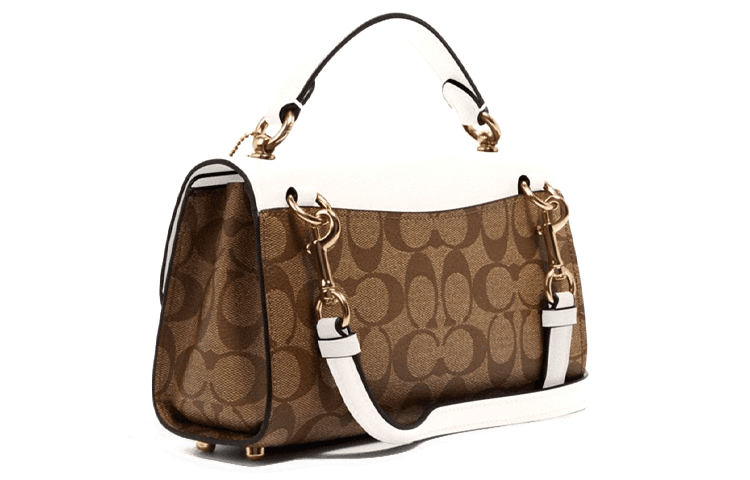 Сумка Coach Tilly 23 Small Satchel White Brown - изображение 2