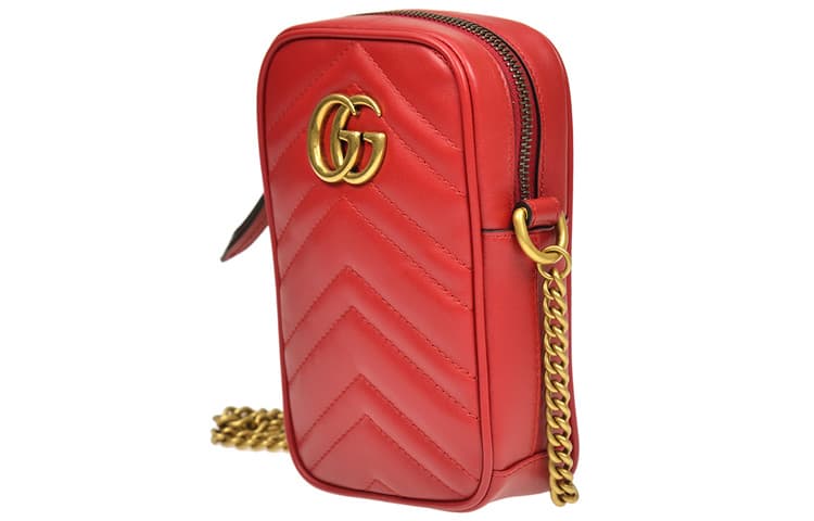 Сумка для телефона Gucci GG Marmont Mini Bag Red - изображение 2