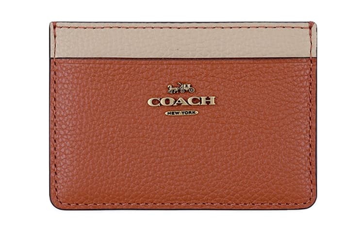 Картхолдер COACH Card Case Orange White - изображение 1