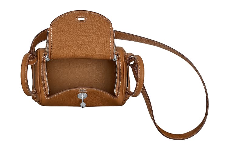 Сумка через плечо HERMES Lindy 19 Taurillon Clemence 37 Gold - изображение 4