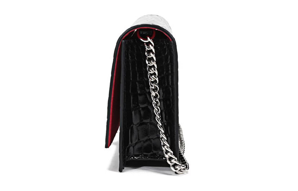 Мини-сумка Alexander McQueen Chain Leather Clutch Small Black - изображение 3
