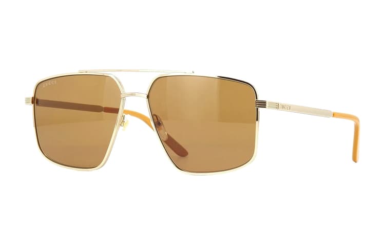 Солнцезащитные очки Gucci Aviator Metal Frame Sunglasses - изображение 3
