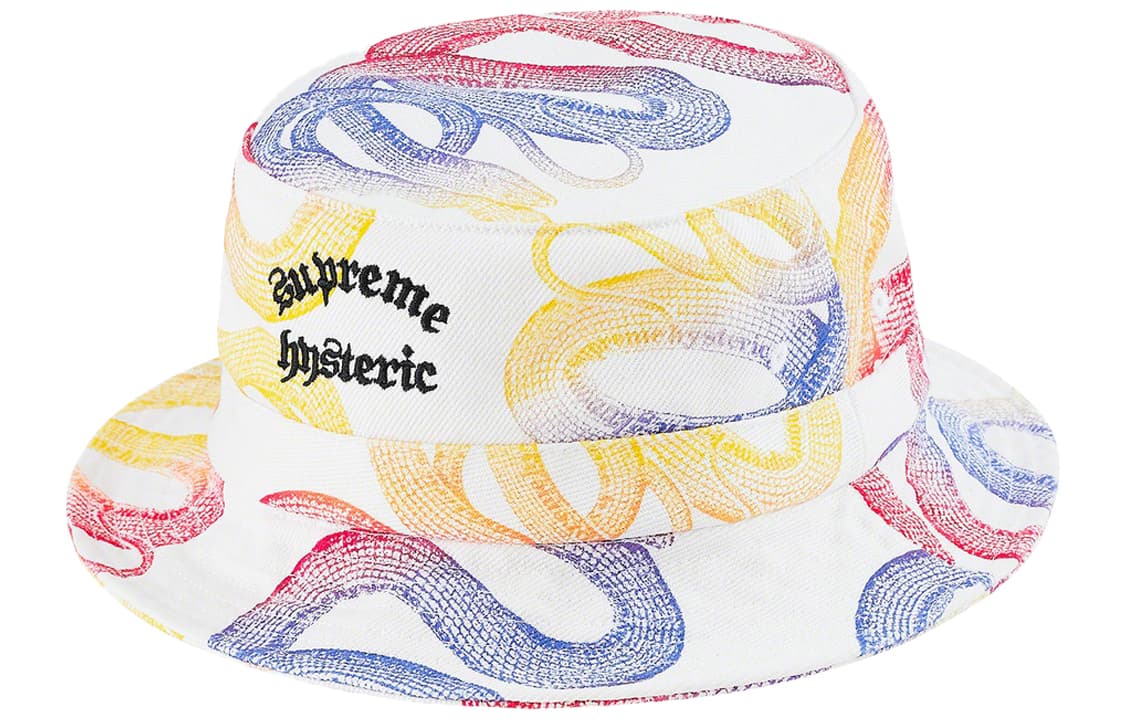 Панама Supreme Week 4 SupremeHYSTERIC GLAMOUR Snake Denim Crusher - изображение 1