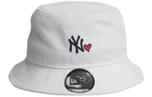 Панама New Era NY Heart Embroidery Bucket Hat White - изображение 1