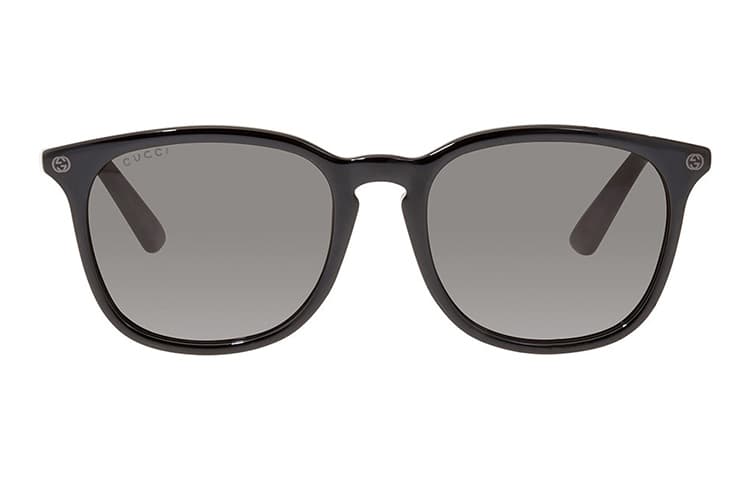 Солнцезащитные очки Gucci Retro Bee Square Sunglasses Black Gray - изображение 3