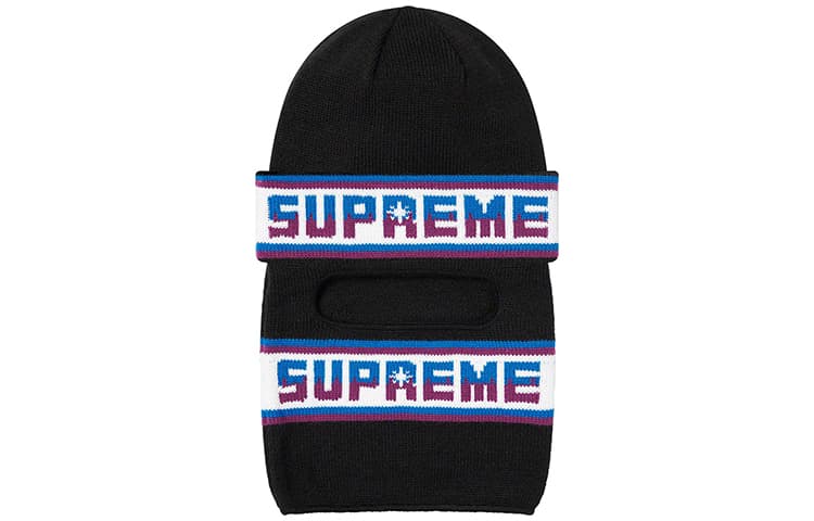 Шапка Supreme FW20 Week 16 Double Logo Facemask Beanie - изображение 2