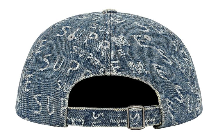 Кепка Supreme Warp Jacquard Logos Denim 6-Panel - изображение 2