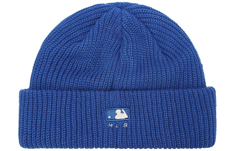 Шапка MLB Logo Embroidered Knit Beanie - изображение 2