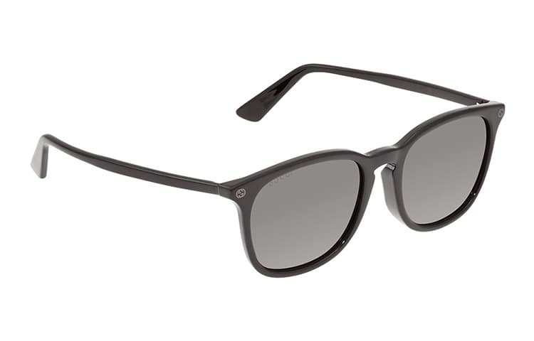 Солнцезащитные очки Gucci Retro Bee Square Sunglasses Black Gray - изображение 5