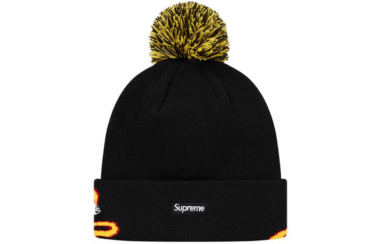 Шапка Supreme FW19 Week 3 x New Era Script Cuff Beanie logo - изображение 2