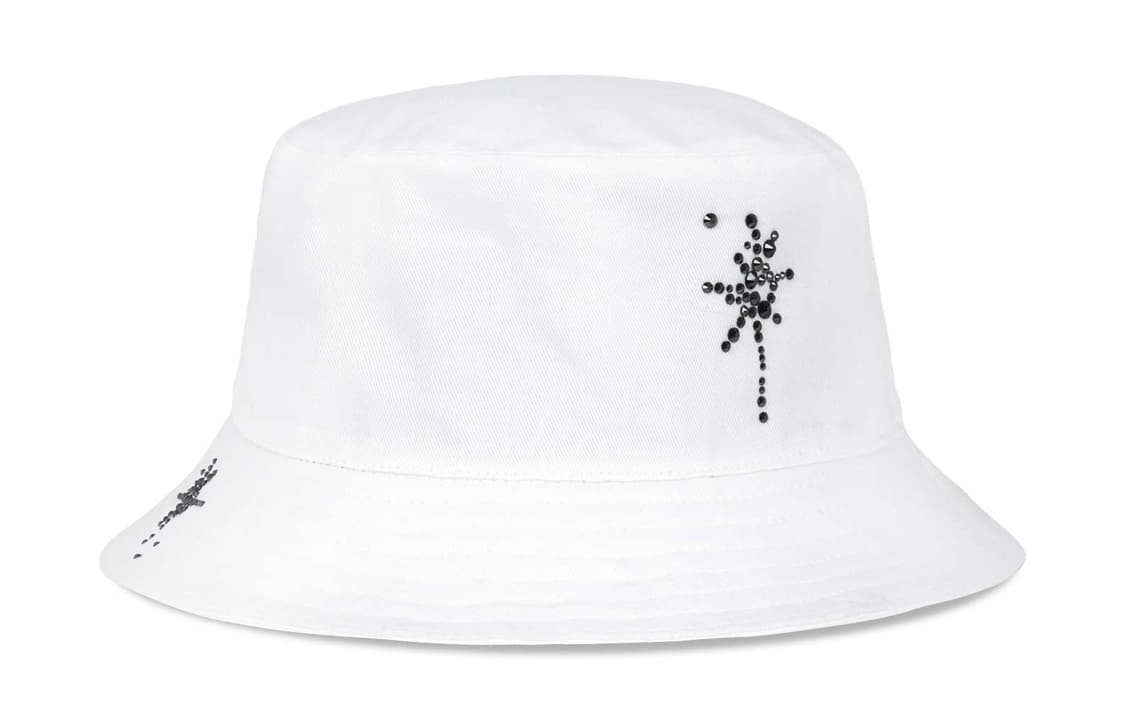 Панама WE11DONE WHITE HOTFIX STAR BUCKET HAT logo - изображение 2