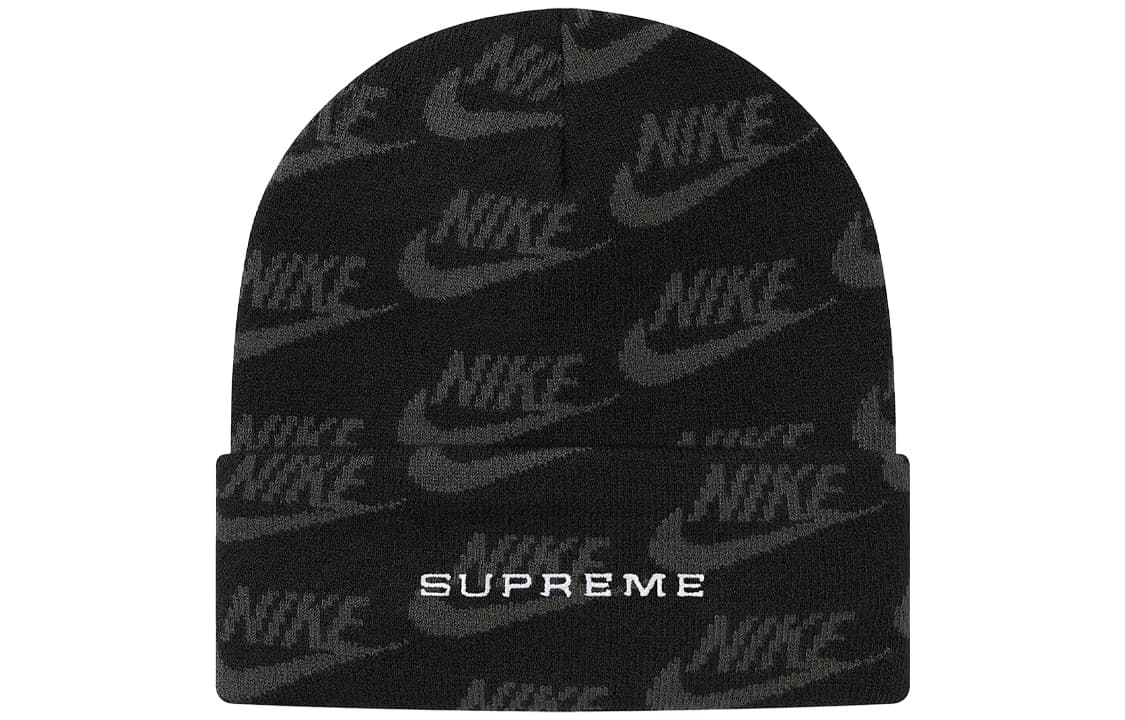Шапка Supreme Week 3 Nike Jacquard Logos Beanie logo - изображение 1