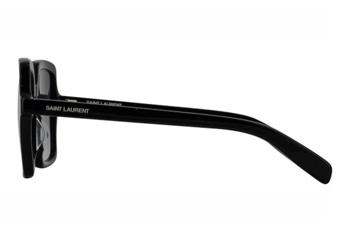 Солнцезащитные очки Saint Laurent Square Acetate Sunglasses Black - изображение 3